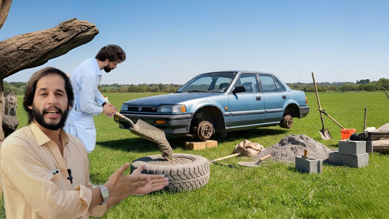 We Replaced Honda Civic’s Tyres With Cement! 😱 Kya Gari Chal Payi? 🚗💥