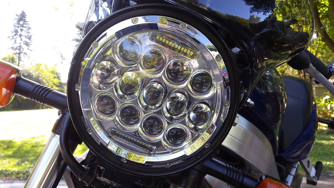 Retrofitting A 7-Inch (Round) LED Motorcycle Headlight
