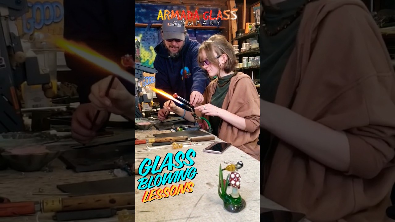 Glassblowing Lesson #1: Prep-work, basic skills, marbles #glassblowing #lessons