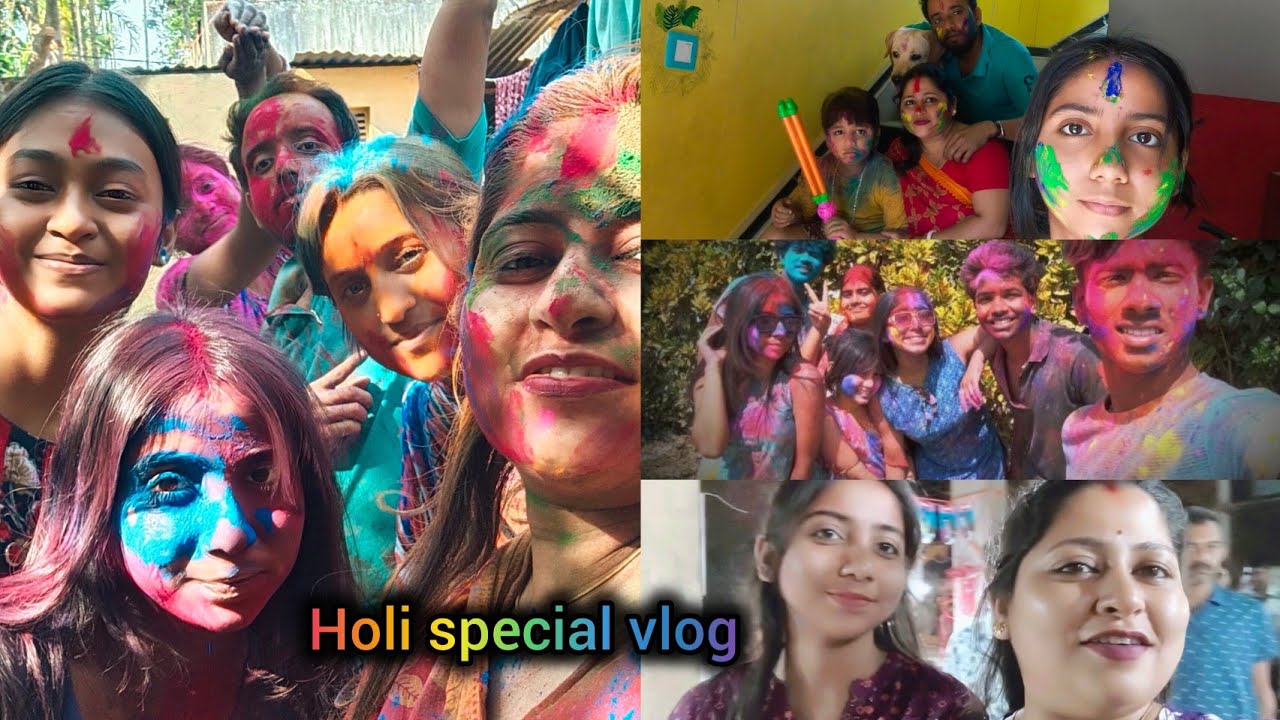 খেলবো হোলি রঙ দেবো না তাই কখনো হয়?😅#bengalivlog #holispecial #funnyvideo #viral #2026holi 