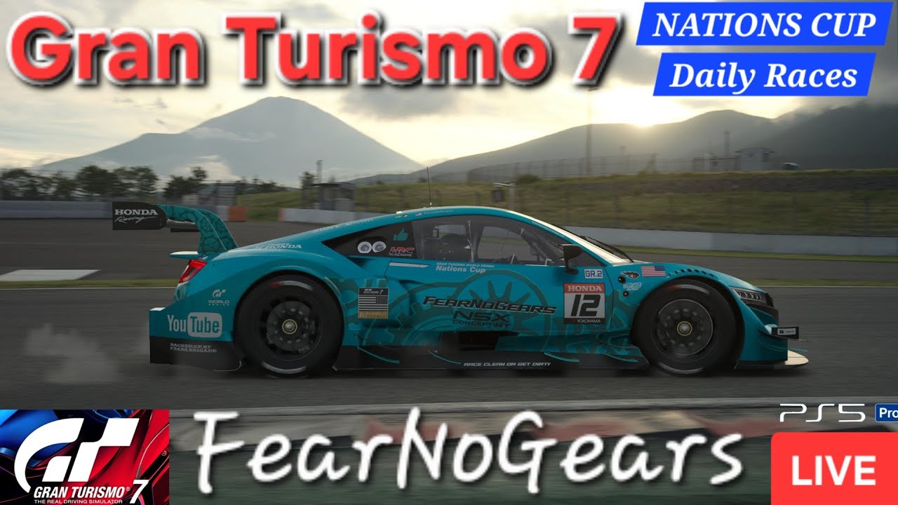 🟢LIVE🔴 Gran Turismo 7 - NATIONS CUP FINALE Gr2 at FUJI then Late Night DAILY RACES w/The Brigade!!