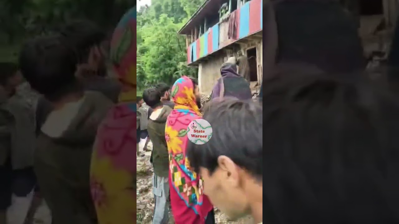 Cloudburst in Bathoie village of Mahore, 3 to 5 houses Damaged,No human loss ,more details awaited.