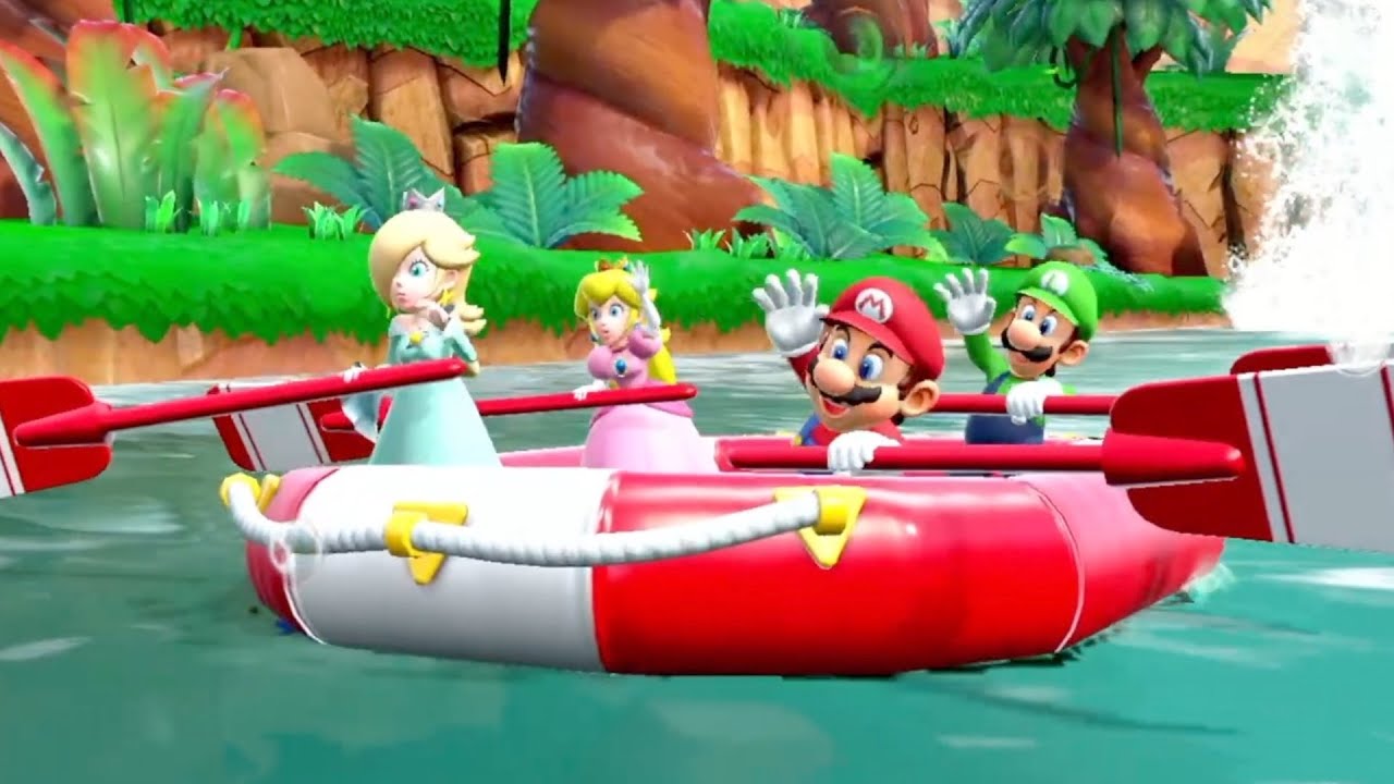 Super Mario Party Walkthrough Part 1- River Survival + Donkey Kong Unlock (Gem of Courage)