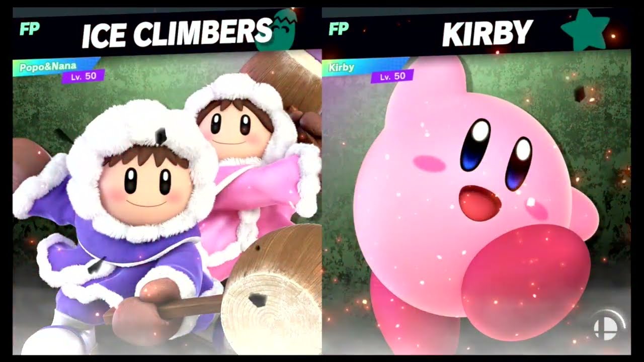 Super Smash Bros Ultimate Amiibo Fights – Ice Climbers vs the World #6 Ice Climbers vs Kirby