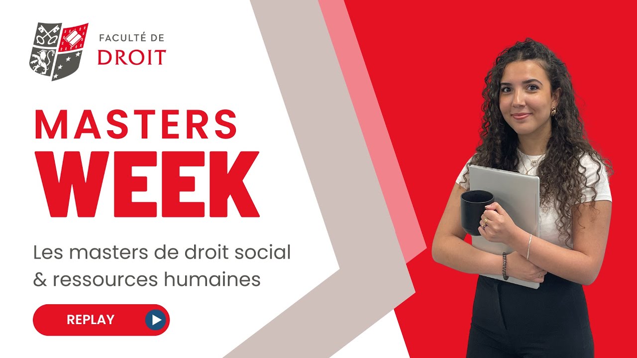 Masters Week - Les masters de droit social & ressources humaines