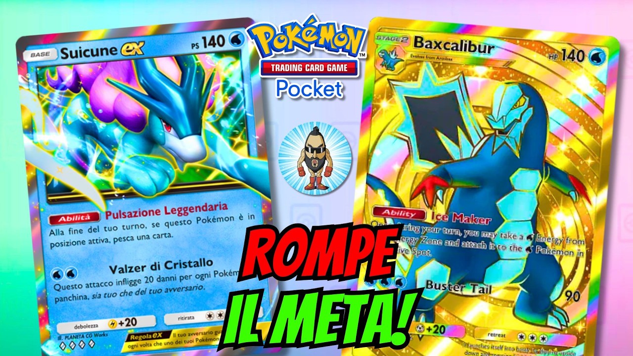 BAXCALIBUR E' DAVVERO PERICOLOSO! ABBIAMO UN NUOVO BEST ALLEATO PER SUICUNE? - Pokèmon TCG Pocket