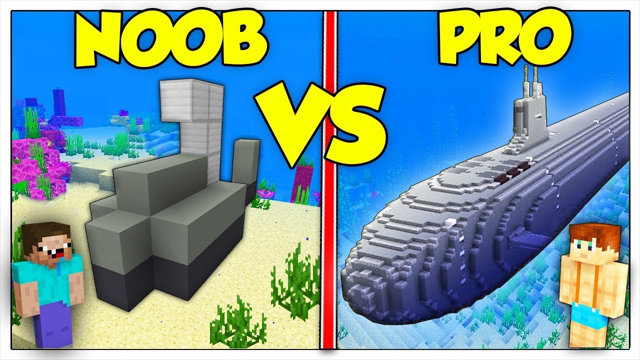 SOTTOMARINO NOOB CONTRO SOTTOMARINO PRO! - Minecraft ITA