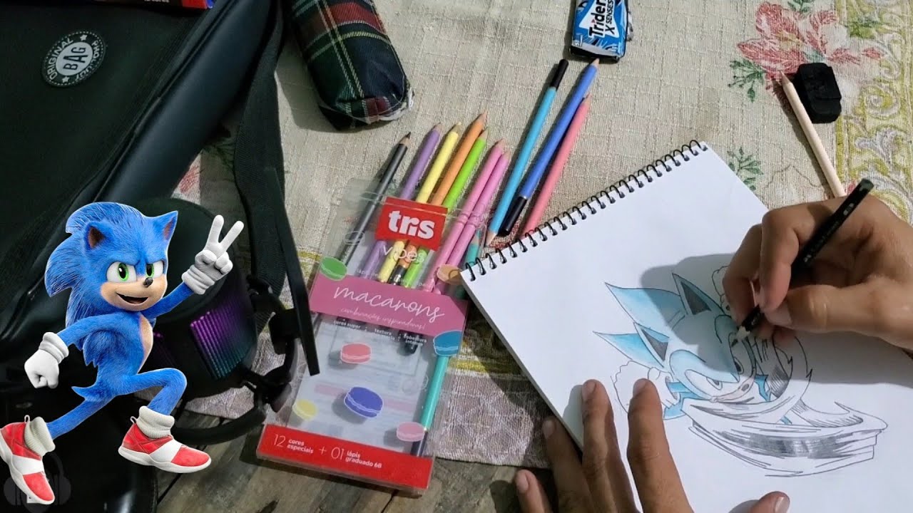 asmr - Desenhando o Sonic