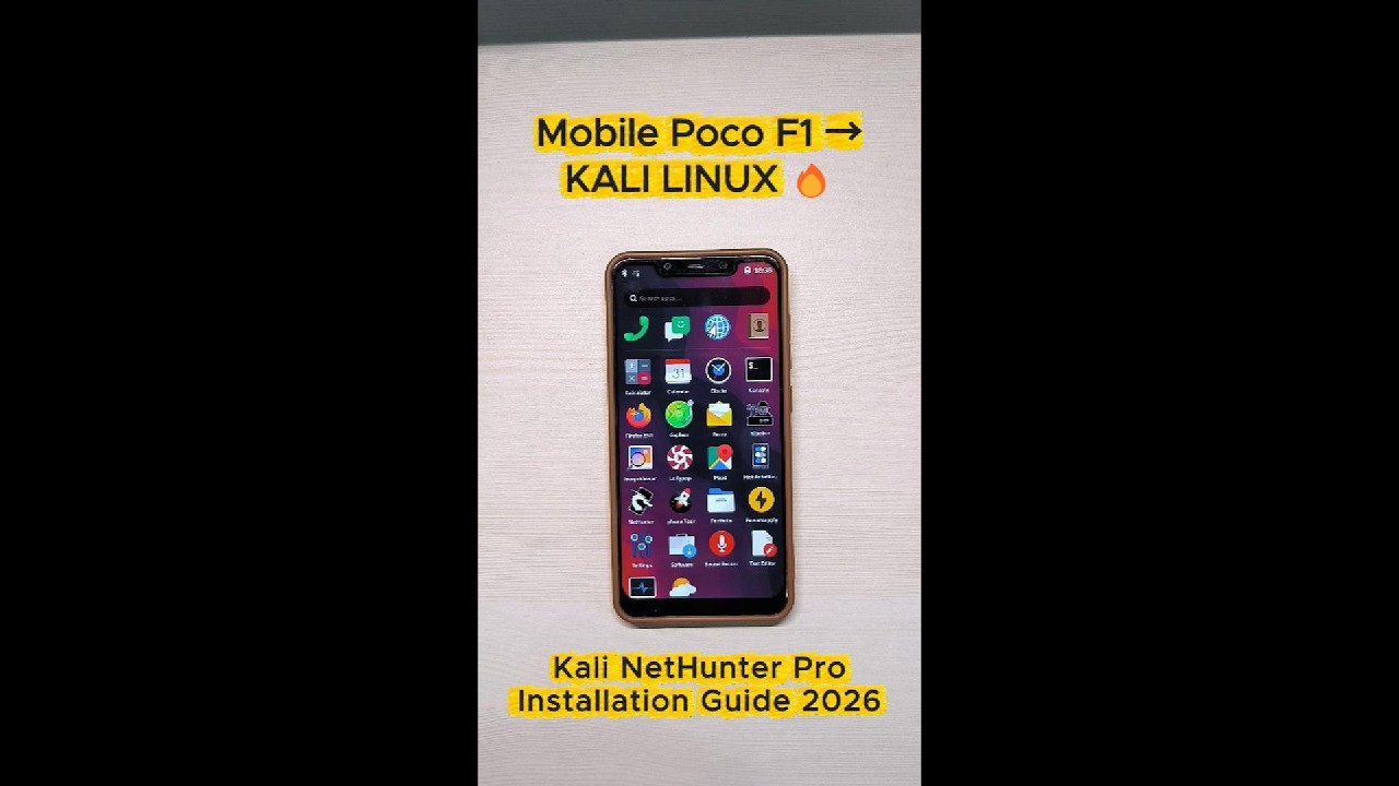 Kali NetHunter Pro 2026.1 Quick Installation Guide 2026 on Mobile Poco F1