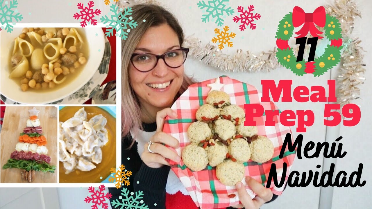 MEAL PREP RECETAS NAVIDAD Fáciles y Rápidas *Menú Semanal Saludable* APERITIVOS NAVIDEÑOS Fáciles