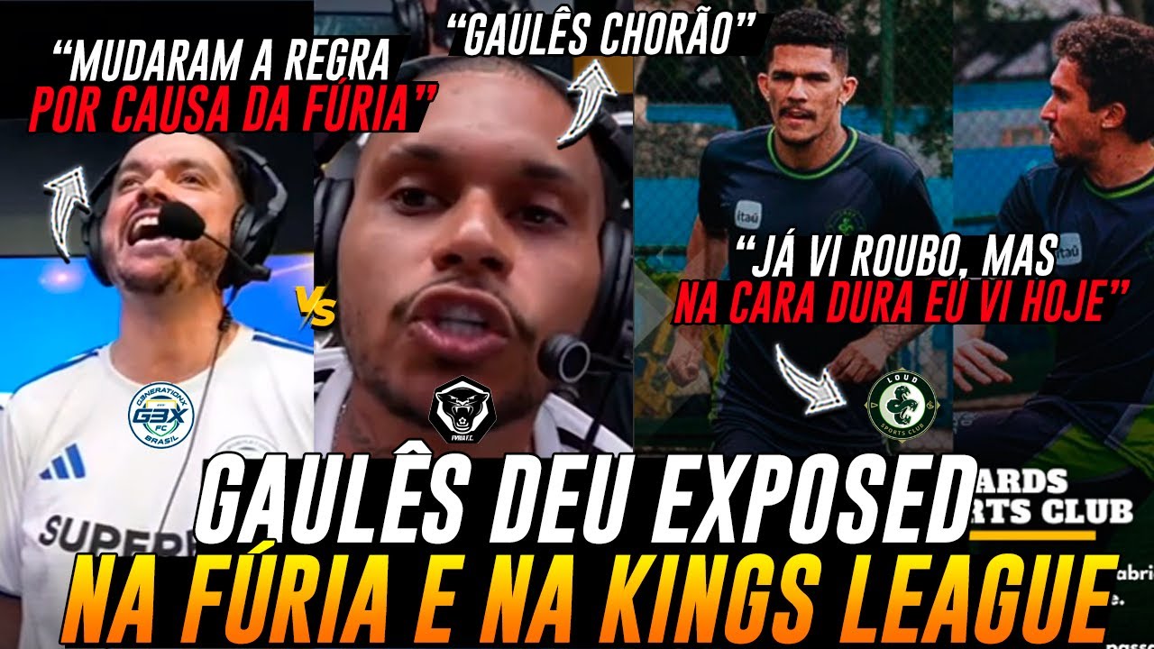 GAULES TRETA AO VIVO COM CRIS GUEDES e DA EXPOSED na FÚRIA e KINGS LEAGUE ! LOUD TOTA SOLTOU O VERBO