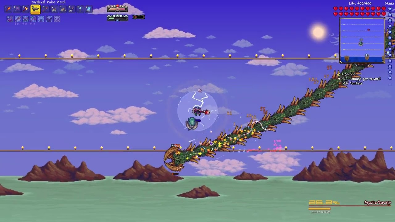 Aquatic Scourge Pre-Hardmode + Master + Malice (first kill) - Terraria Calamity Mod