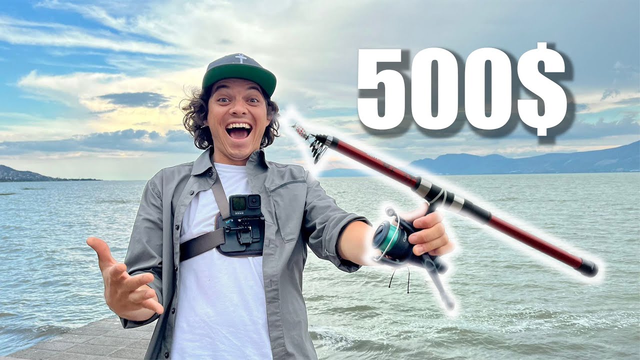PESCA CON POCO DINERO! | Caña, Carrete, línea y señuelo $500 pesos