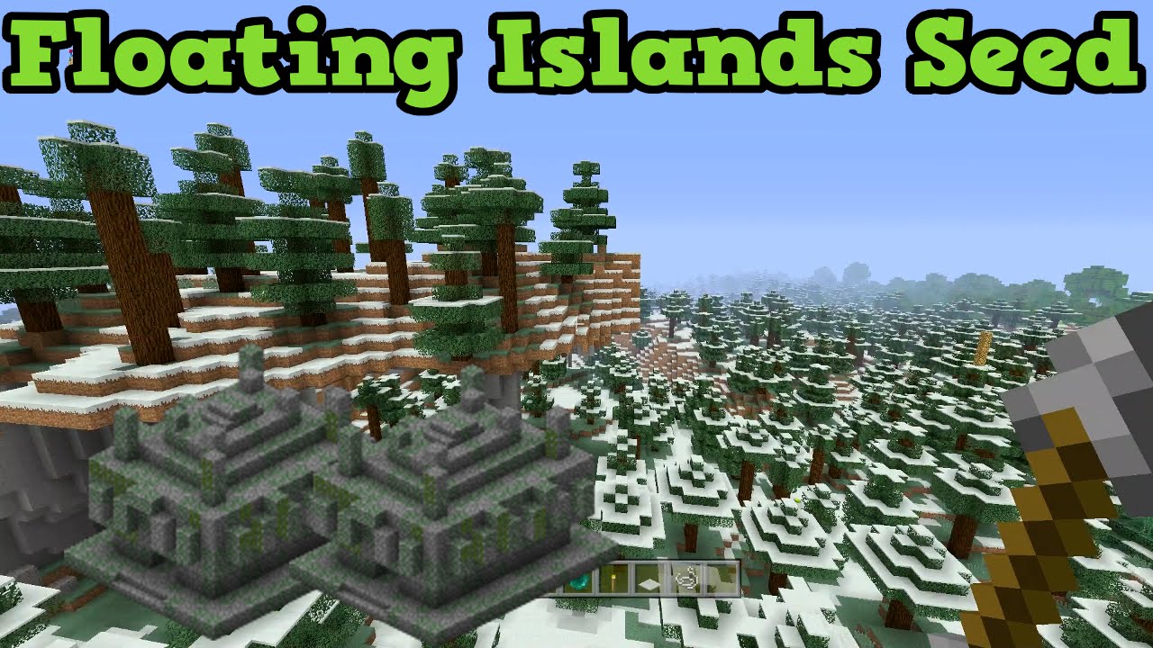 Minecraft Xbox 360 / PS3 Seed: FLoating Islands, Glitch & 2 Jungle Temples