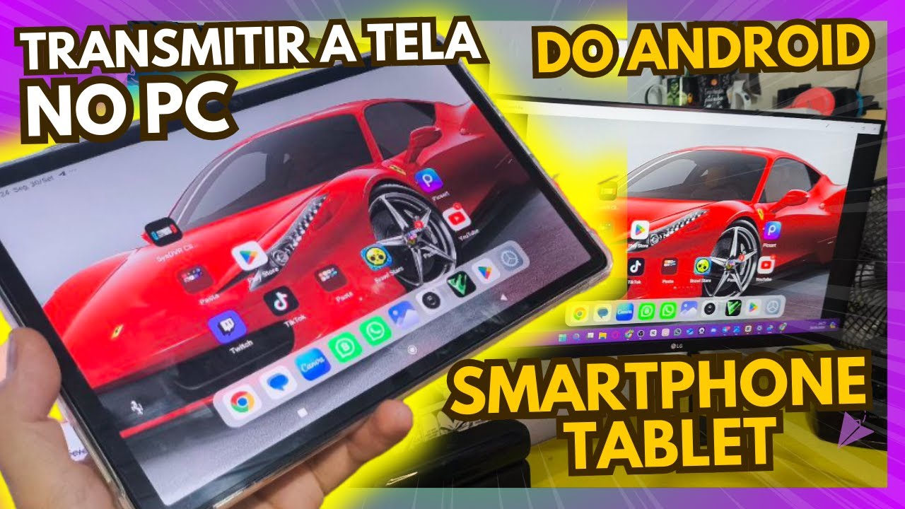 COMO TRANSMITIR ESPELHAR A TELA DO SMARTPHONE OU TABLET ANDROID NO PC !! JEITO FÁCIL