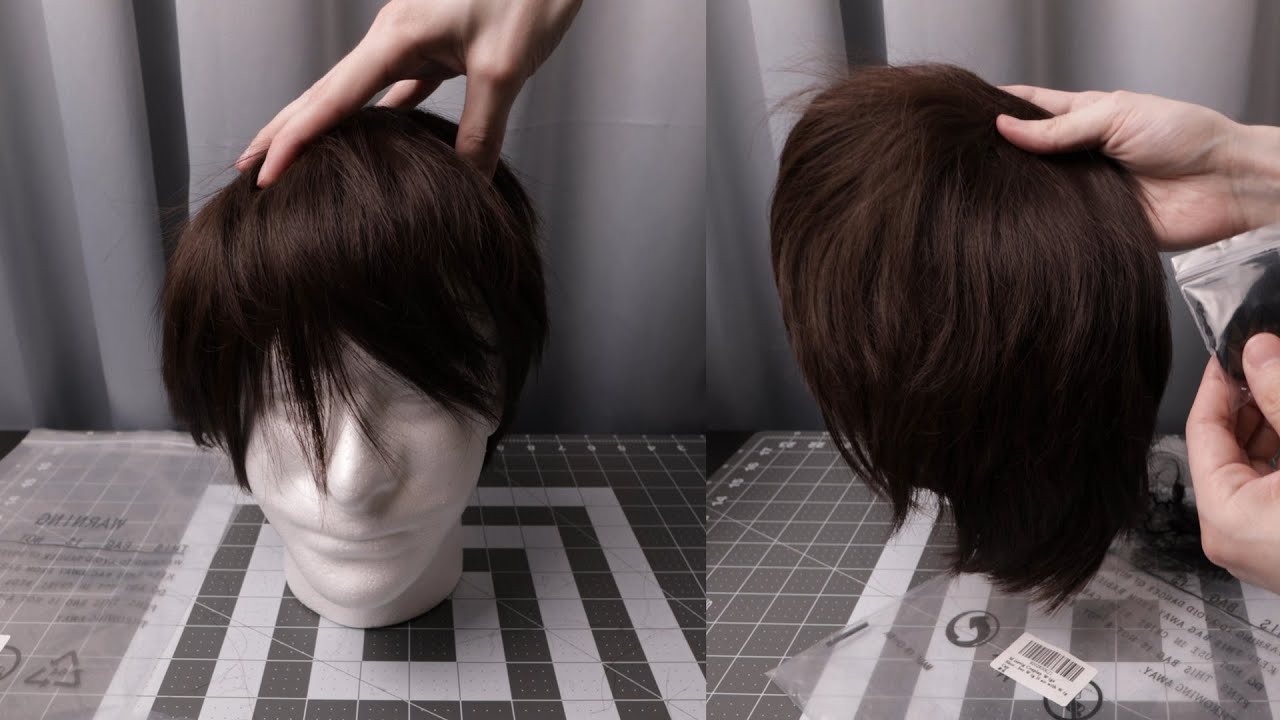Cosplay Wig Review: Male brown short upper neck length
