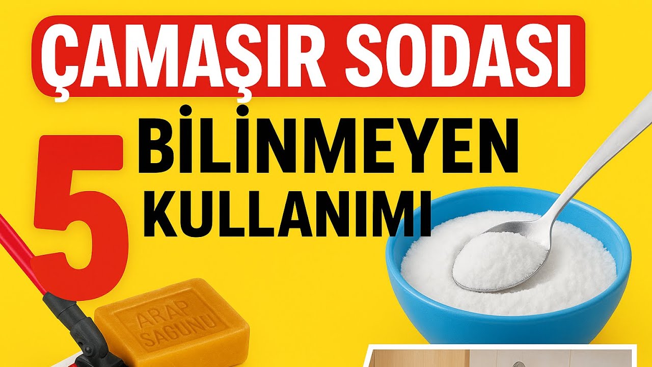 ÇAMAŞIR SODASI – BİLİNMEYEN 5 SÜPER KULLANIMI! Arap Sabunu + Çamaşır Sodası = MUCİZE TEMİZLİK! 