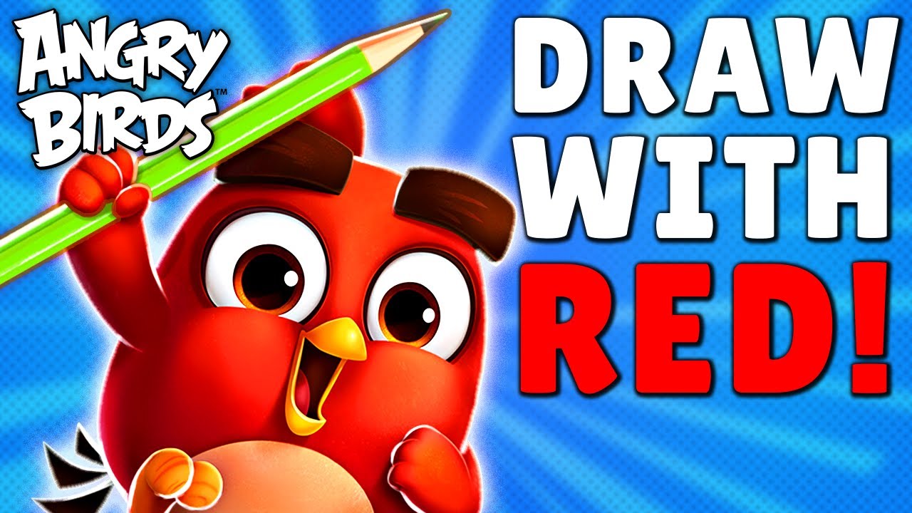 Angry Birds | Every Draw with Red Ever ✍️