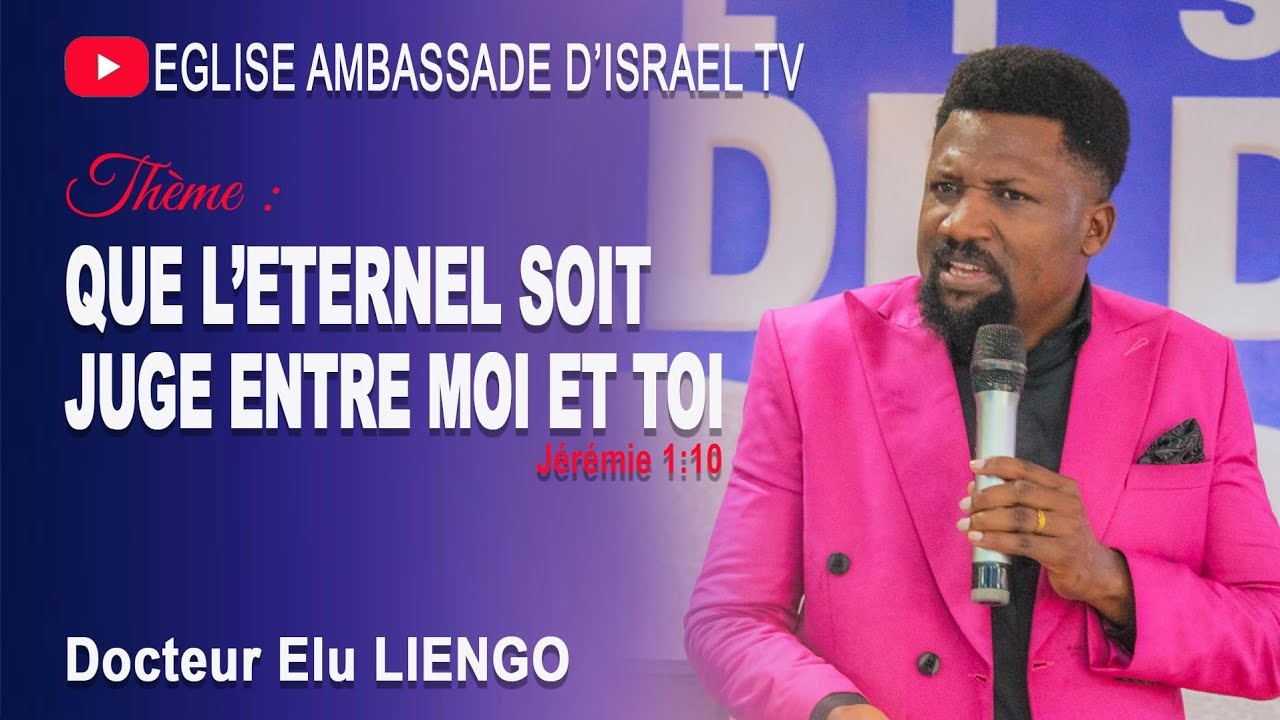 Que l'éternel soit juge entre moi et toi.