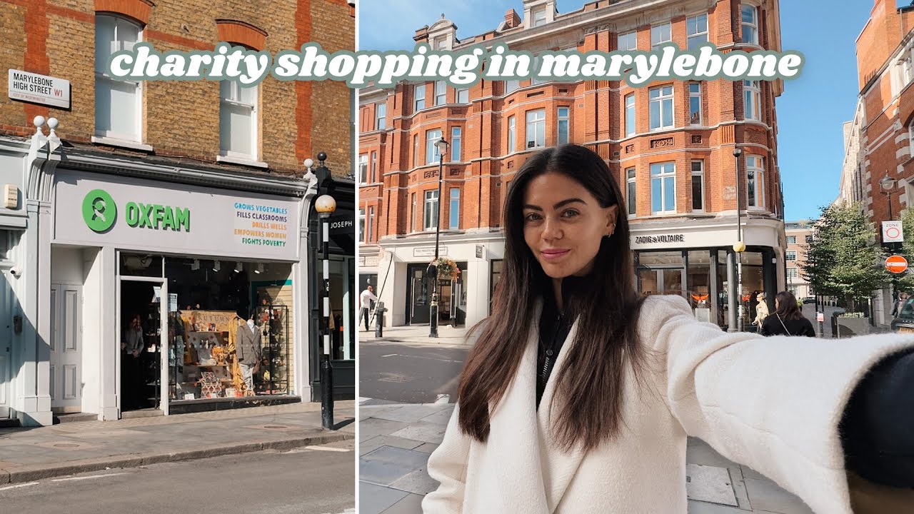Charity shopping in the MOST EXPENSIVE area of London | Marylebone come shop with me 🫶🏼 vlogmas
