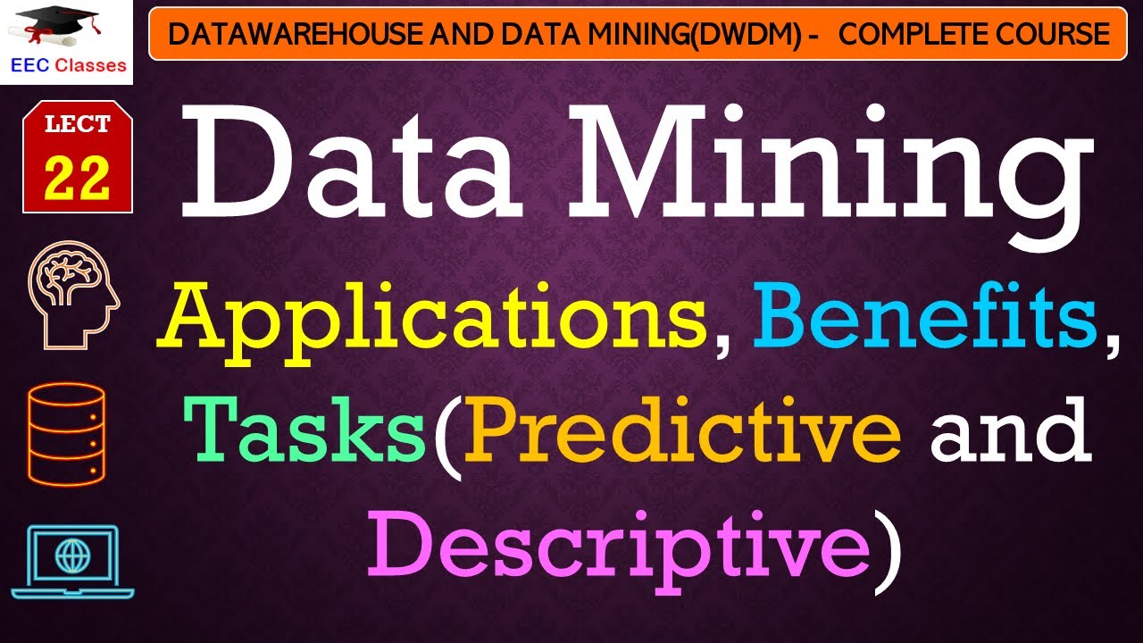 L22: Data Mining Applications, Benefits, Tasks(Predictive and Descriptive) | Data  Mining Lectures