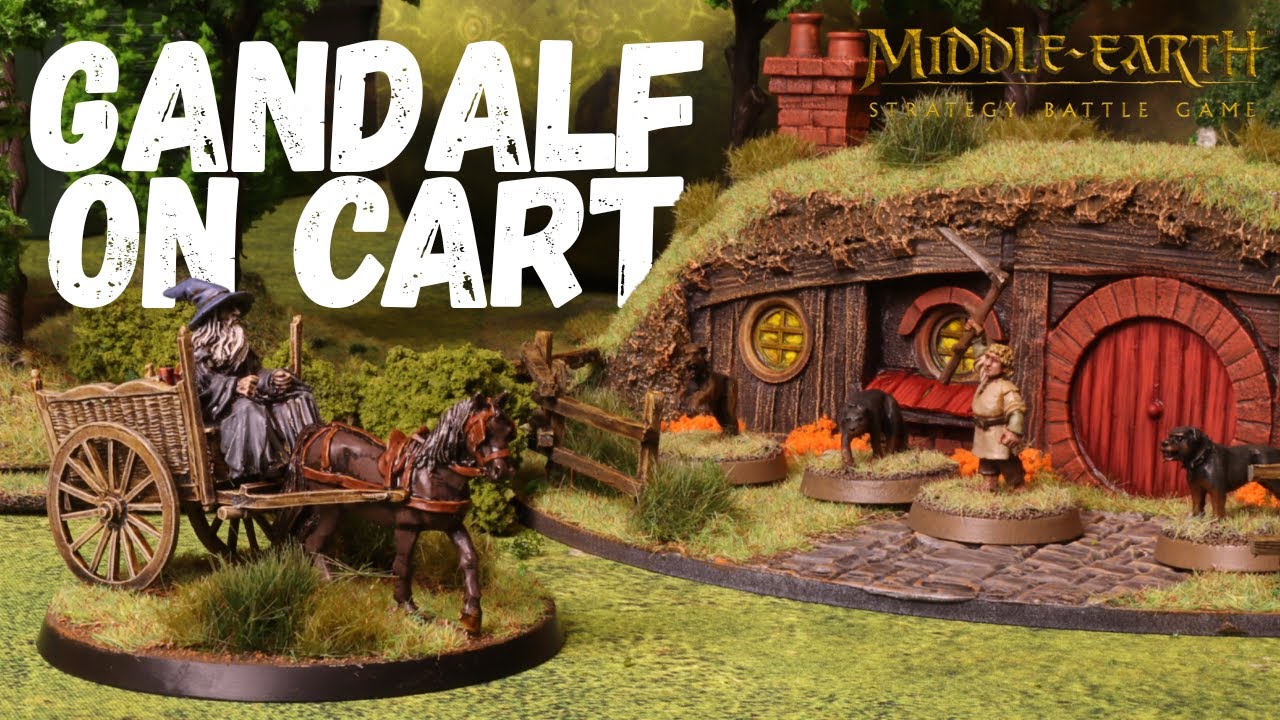 How to paint Gandalf on cart for MESBG!