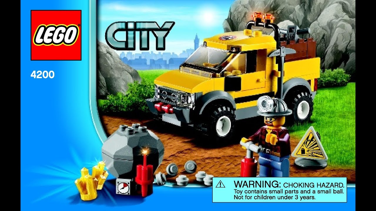 LEGO City 4200 Mining 4x4 Instructions Book DIY
