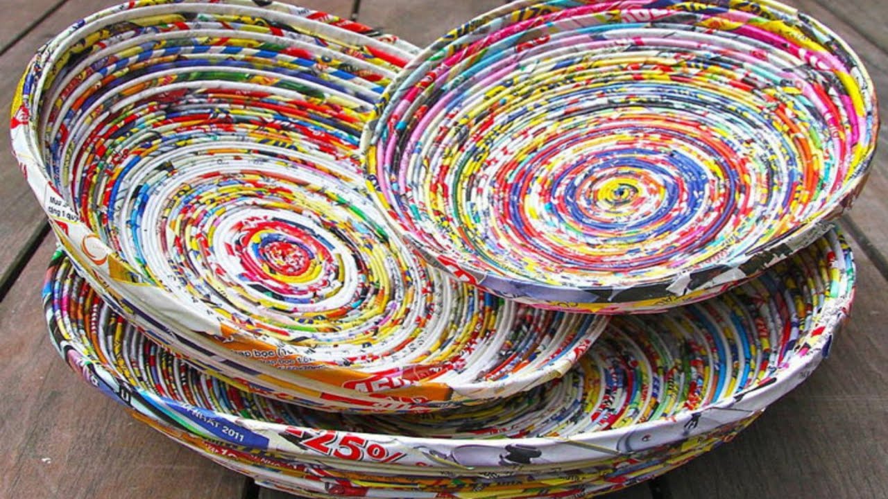 Beautiful Paper Basket- DIY Basket - Paper Craft - Home Decor
