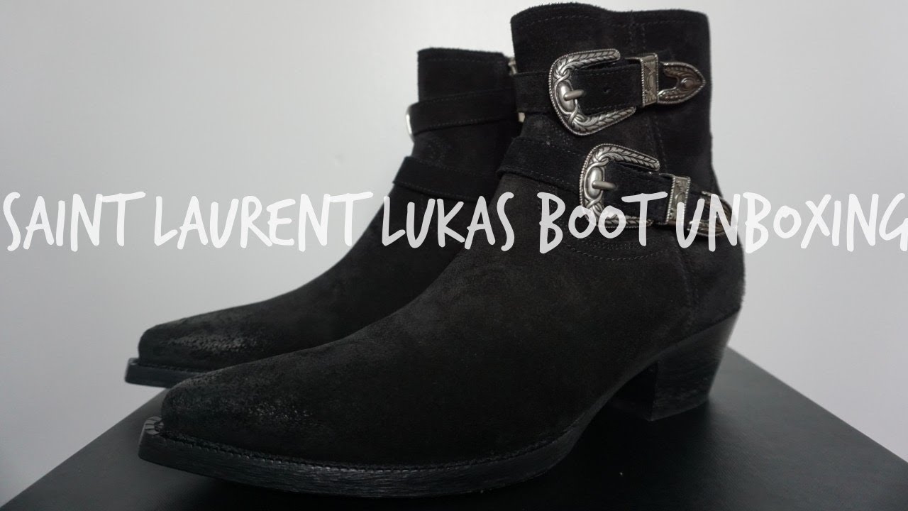 Saint Laurent Lukas Western Boot Unboxing