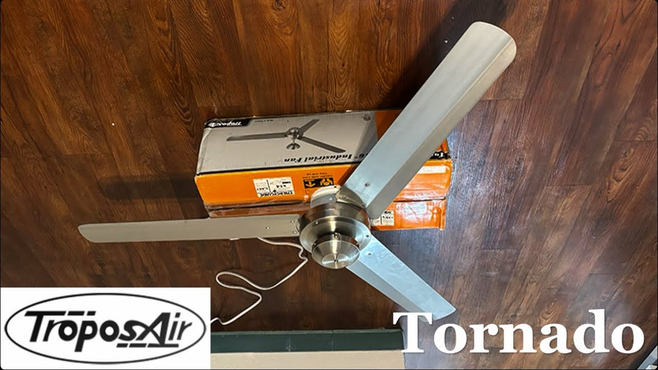 56” TroposAir Tornado ceiling fan with (Commentary)