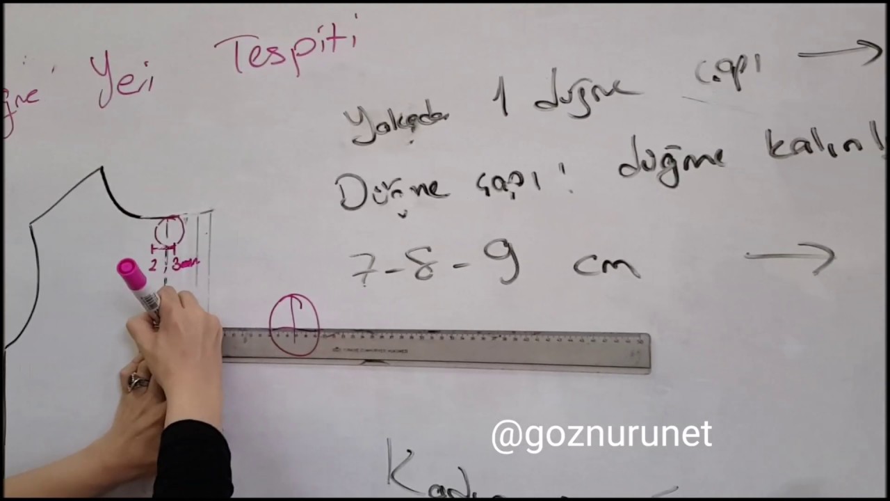 İlik düğme yeri tespiti nasıl yapılır?