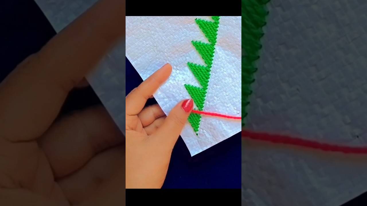 simple design for beginners 😍❤️ । #needlework#benakidesign #shorts #ytshort #viral #sack