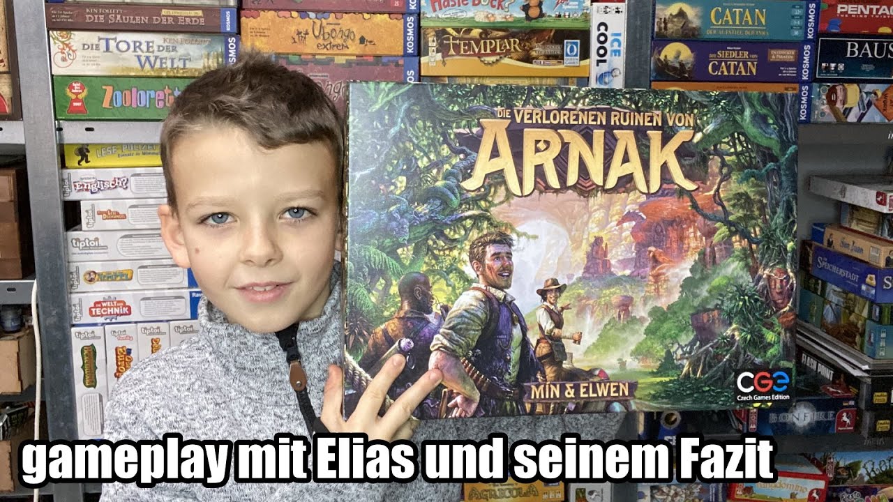 Die vorlorenen Ruinen von Arnak (CGE/Heidelbär Games) gameplay und Fazit (Elias) - Kennerspiel