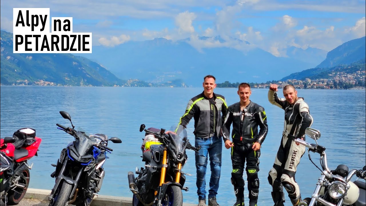 MOTOCYKLEM ALPY NA PETARDZIE | Nad brzegiem Como i przez skalny wąwóz | FabiqMoto 24.27