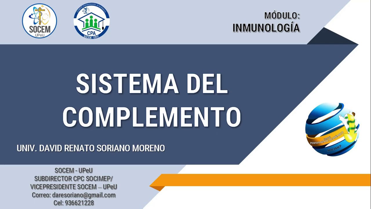 SISTEMA DE COMPLEMENTO .- SOCEM UPeU