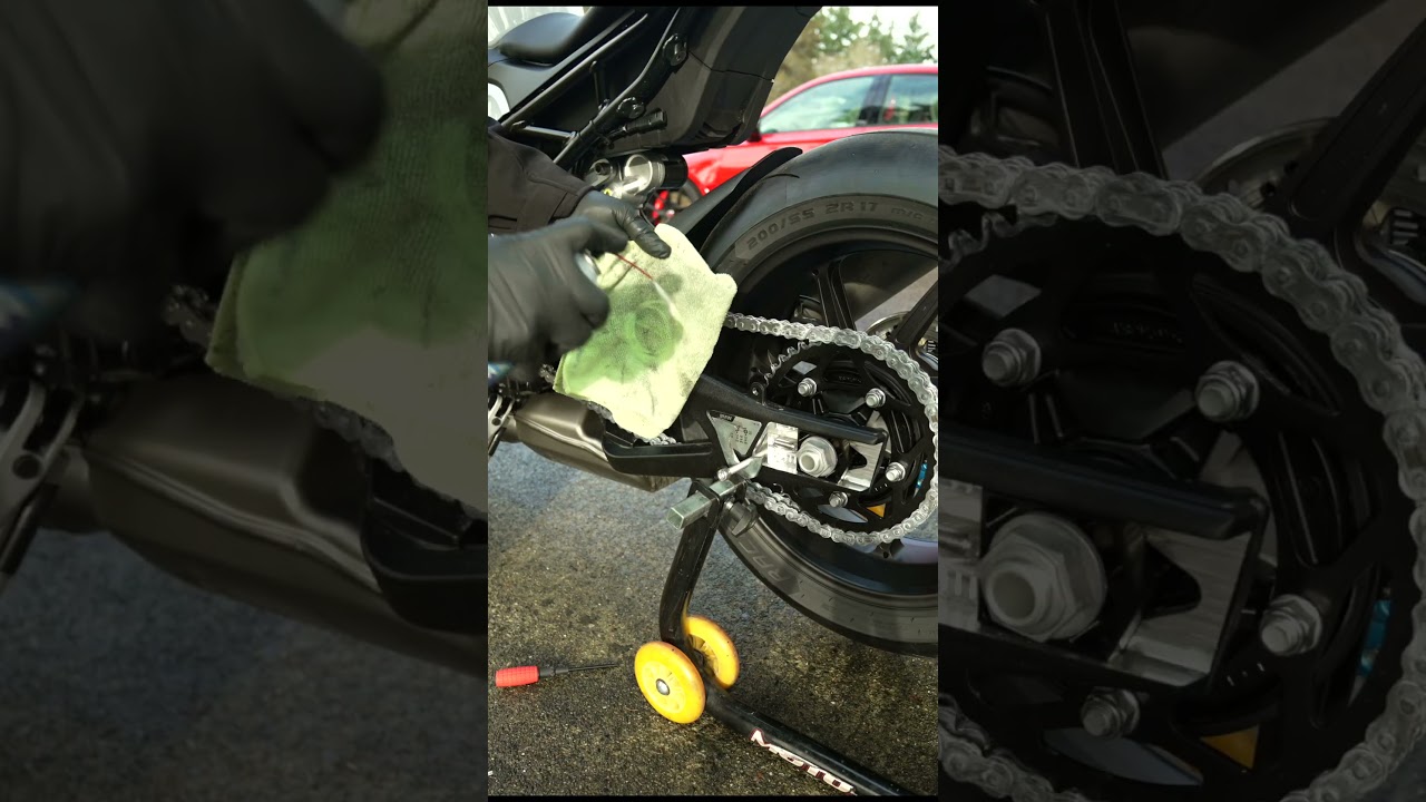how to clean a brand new motorcycle chain