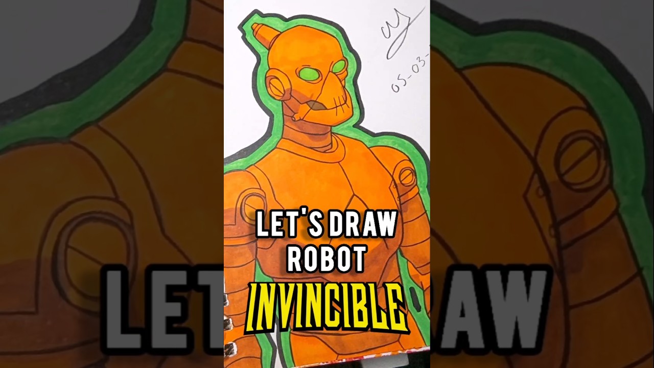 How to color Robot from Invincible! #invincible #art #tutorial #howtodraw #howto #coloring #artist