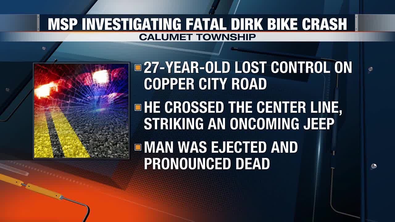MSP investigating August fatal dirt bike crash in Calumet Township