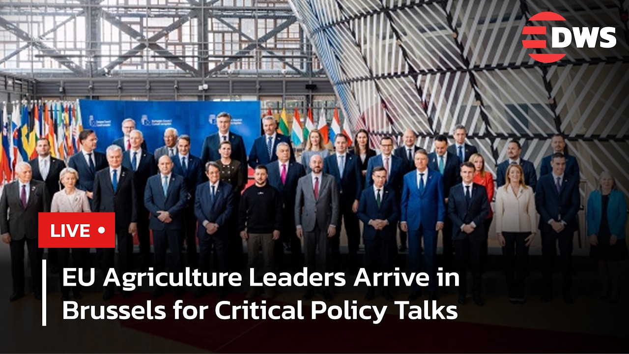 LIVE: EU Agriculture Ministers Arrive in Brussels for High-Stakes Council Talks | DWS News | AC14