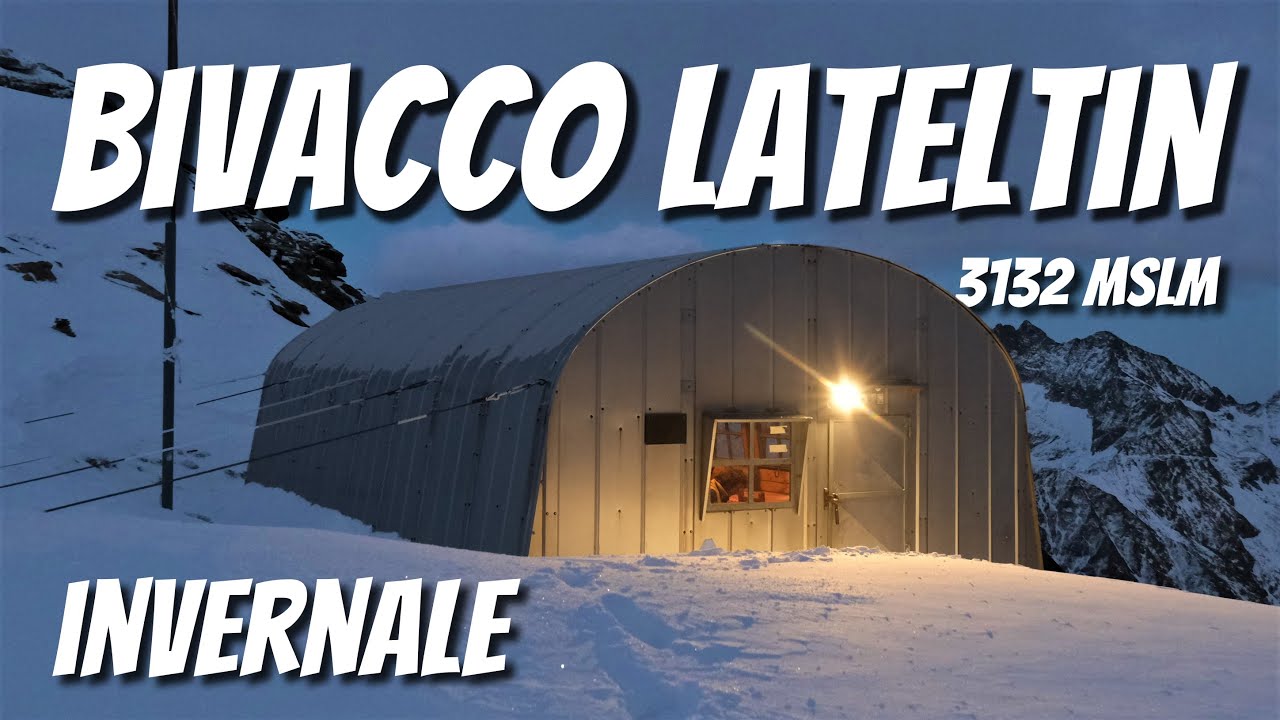 NOTTE D'INVERNO a 3000 metri | Bivacco Ulrich Lateltin