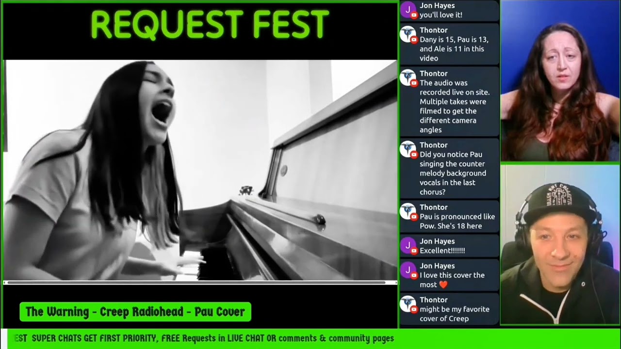 The Warning  - Creep - Radiohead (Pau Cover) Reaction on Request Fest