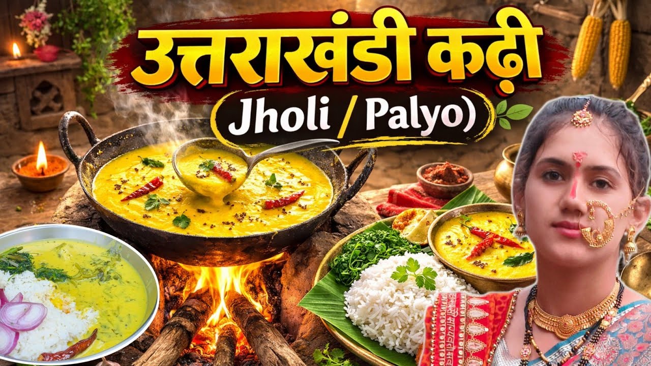 Jholi Recipe | उत्तराखंडी कढ़ी (झोली / पल्यो) | Pahadi Kumaoni Kadhi