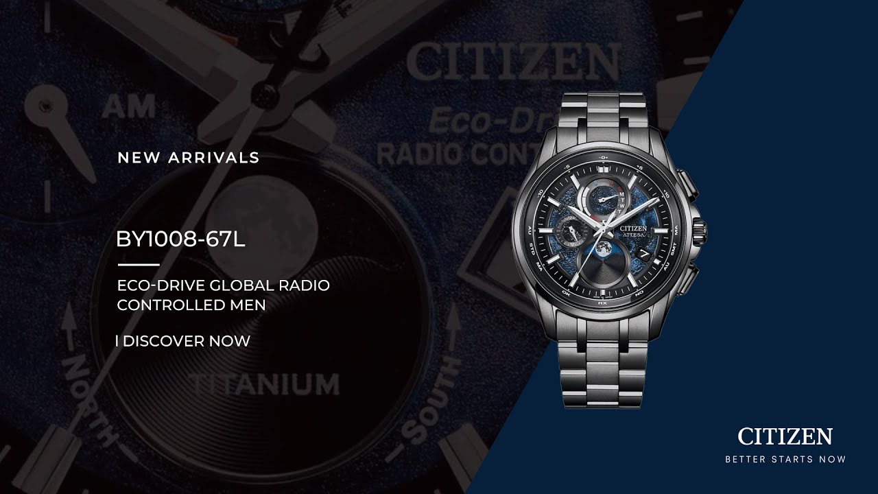Eco-Drive Global Radio Controlled - BY1008-67L