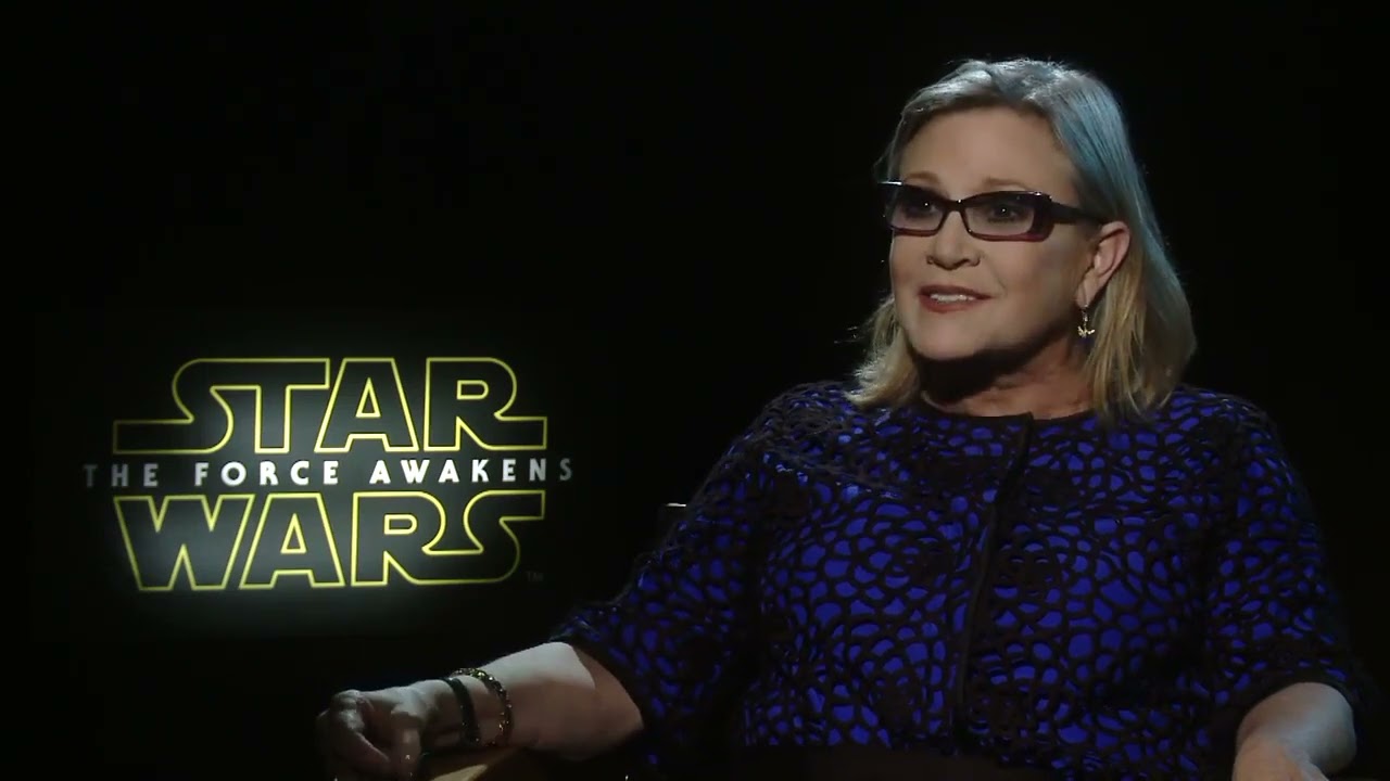 Carrie Fisher INTERVIEW   STAR WARS   THE FORCE AWAKENS 2015 moa5PMCEj4k