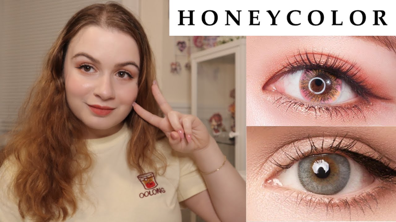 trying new eye colors ✨ honeycolor circle lenses review