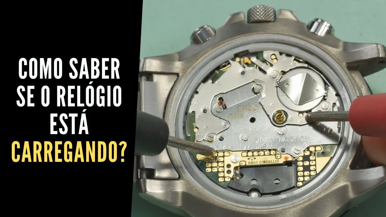 Como saber se o relógio está carregando? Citizen u600 - Ezequias Relojoeiro-#relogios