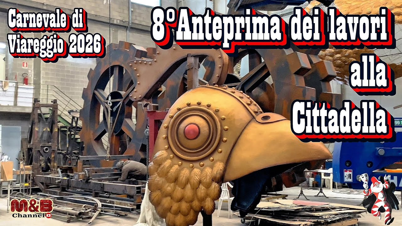 Carnevale di Viareggio 2026....8°Anteprima dei lavori alla Cittadella del Carnevale 