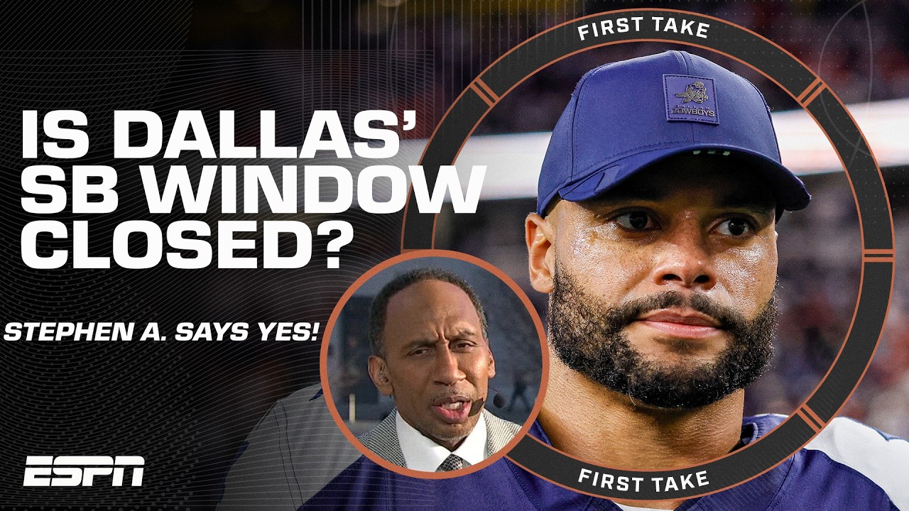 Stephen A. LAUGHS at the Dallas Cowboys’ Super Bowl chances 🤠 | First Take