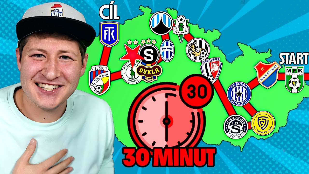 Jen 30 minut na všechny stadiony v České lize!