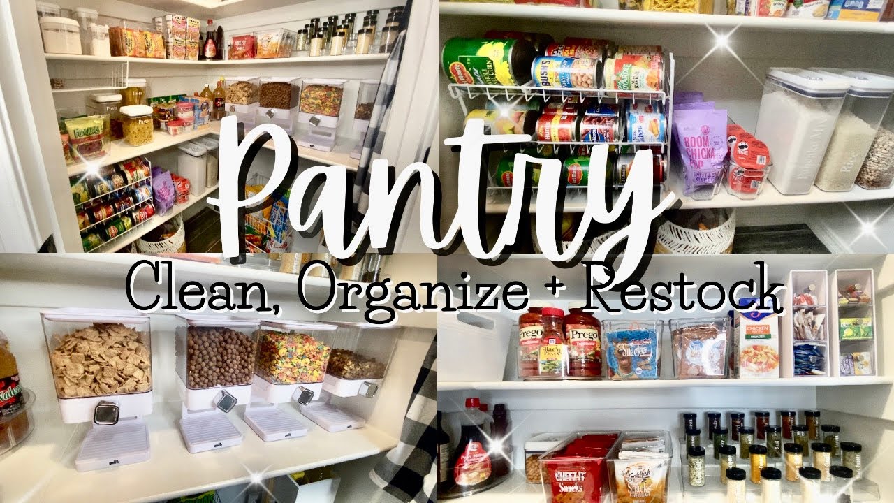 2022 PANTRY ORGANIZATION | PANTRY DECLUTTER AND ORGANIZE | PANTRY RESTOCK | ORGANIZE WITH ME